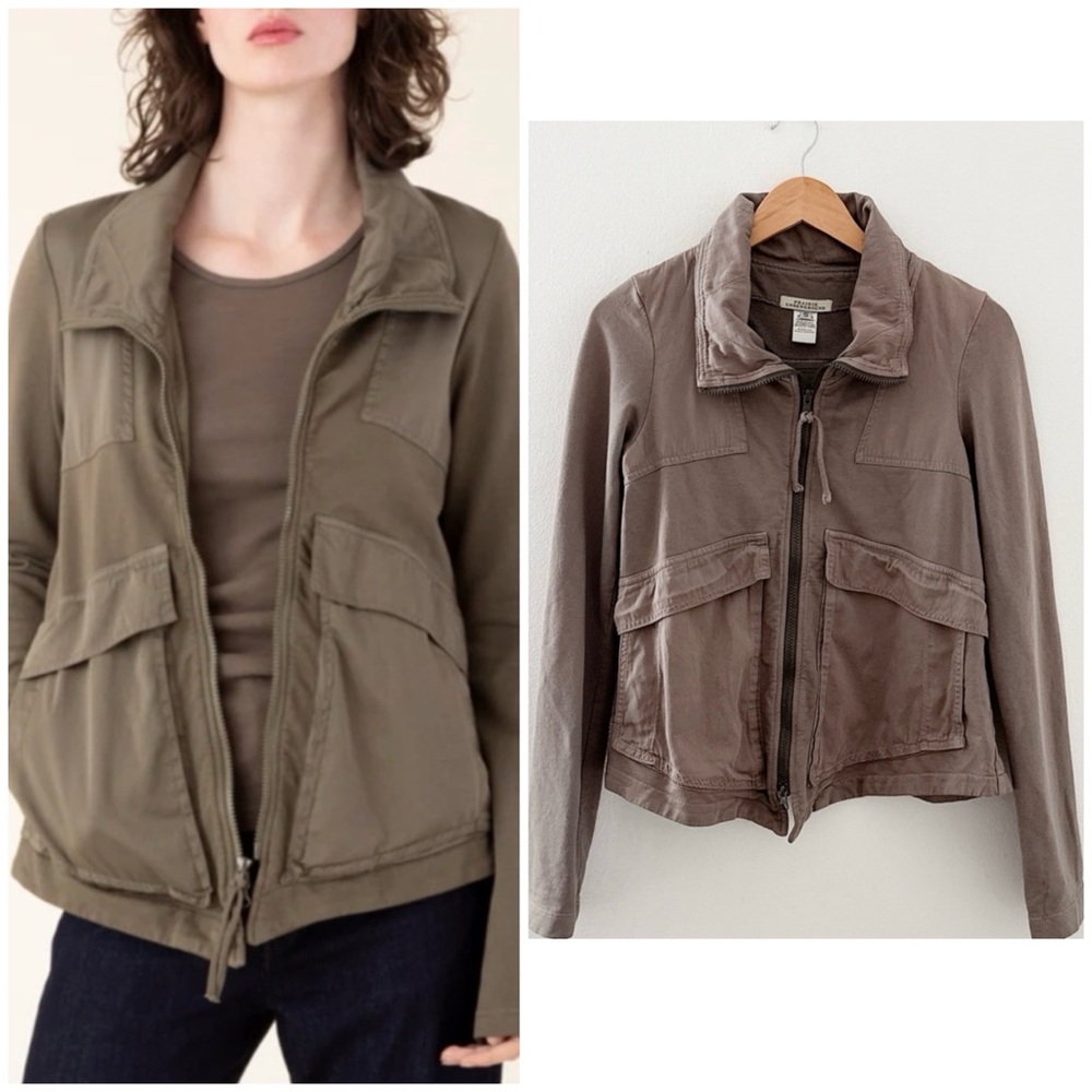 Prairie Underground Jacket Organic Cotton Workwear Blogger Barn Boho Small Coat - Picture 3 of 13